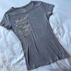American Eagle Outfitters Gray Graphic Tee